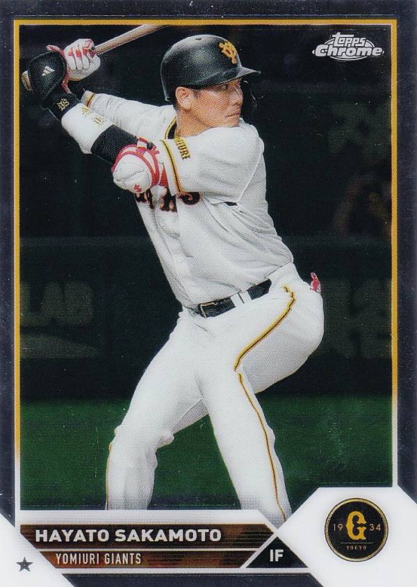 NPB ベースボールカード 147 坂本勇人 読売ジャイアンツ (ベースカード) 2023 TOPPS CHROME