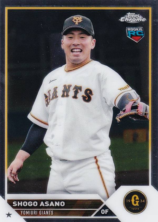 NPB ベースボールカード 181 浅野翔吾 (ROOKIE) 読売ジャイアンツ (ベースカード) 2023 TOPPS CHROME