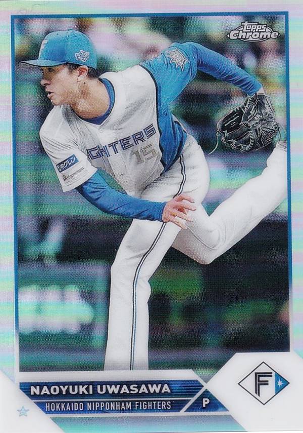 NPB ベースボールカード 72 上沢直之 北海道日本ハムファイターズ (ベースカード) 2023 TOPPS CHROME