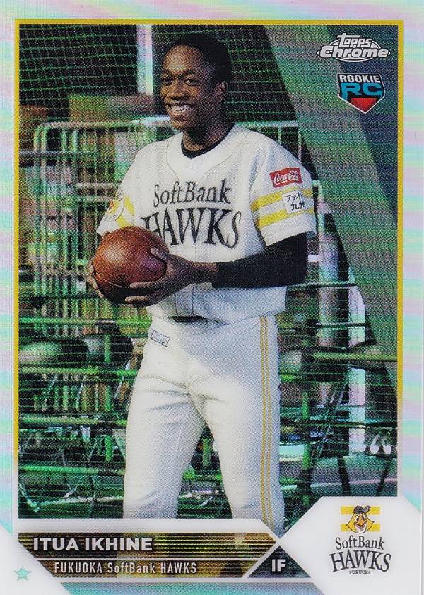 【REFRACTOR】NPB ベースボールカード 121 イヒネ・イツア (ROOKIE) 福岡ソフトバンクホークス (ベースカード) 2023 TOPPS CHROME