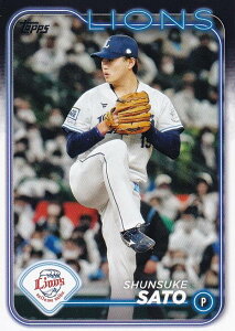 NPB ベースボールカード 6 佐藤隼輔 埼玉西武ライオンズ (ベースカード) 2024 TOPPS