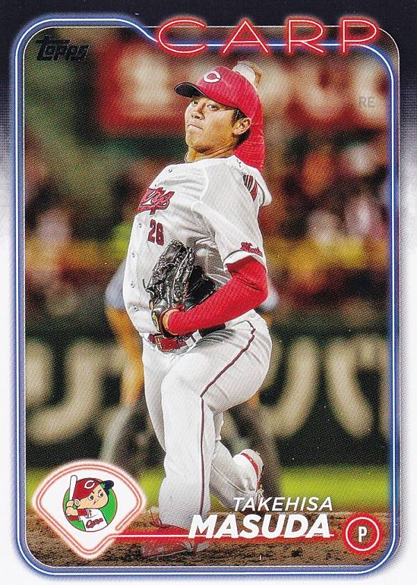 NPB ベースボールカード 69 益田武尚 広島東洋カープ (ベースカード) 2024 TOPPS