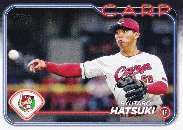 NPB ベースボールカード 138 羽月隆太郎 広島東洋カープ (ベースカード) 2024 TOPPS