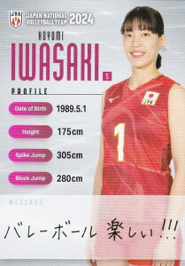 【RG61 岩崎こよみ (レギュラーカード) 】 バレーボール女子日本代表 2024 トレーディングカード