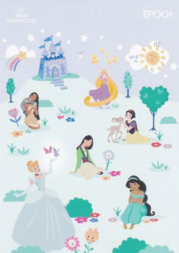 【29 シンデレラ＆ラプンツェル＆ジャスミン＆ムーラン＆ポカホンタス＆白雪姫 (レギュラーカード/DISNEY PRINCESS) 】 2025 EPOCH Collection Cards Disney Princess ディズニープリンセス