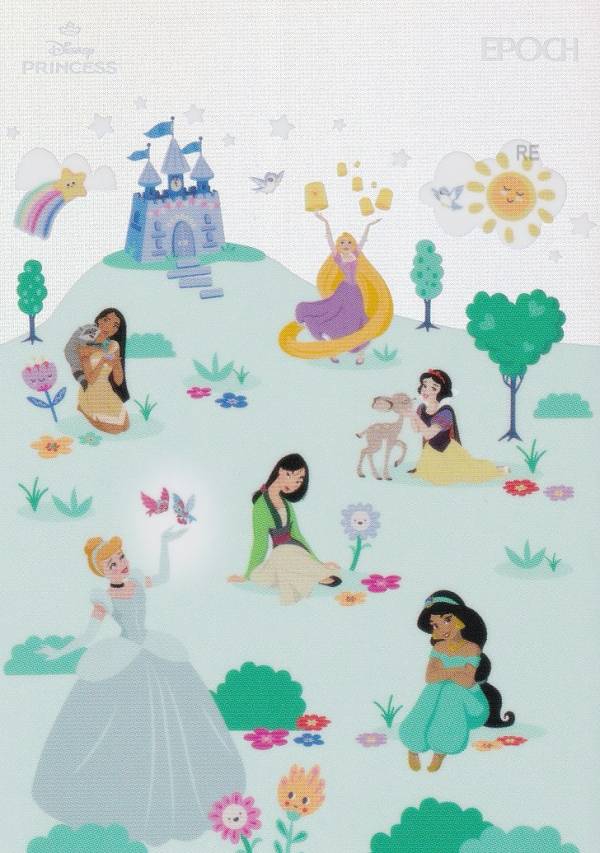 【[ホロA 47/50 パラレル] 29 シンデレラ＆ラプンツェル＆ジャスミン＆ムーラン＆ポカホンタス＆白雪姫 (インサートカード/DISNEY PRINCESS) 】 2025 EPOCH Collection Cards Disney Princess ディズニープリンセス