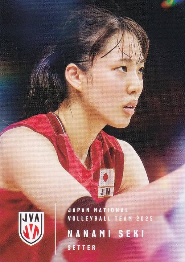 【RG22 関菜々巳 (レギュラーカード)】 バレーボール女子日本代表 2025 トレーディングカード