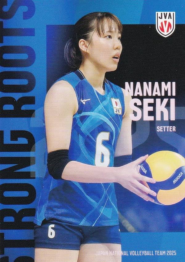 【RG24 関菜々巳 (レギュラーカード)】 バレーボール女子日本代表 2025 トレーディングカード