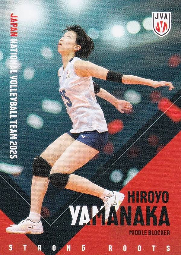 【RG73 山中宏予 (レギュラーカード)】 バレーボール女子日本代表 2025 トレーディングカード