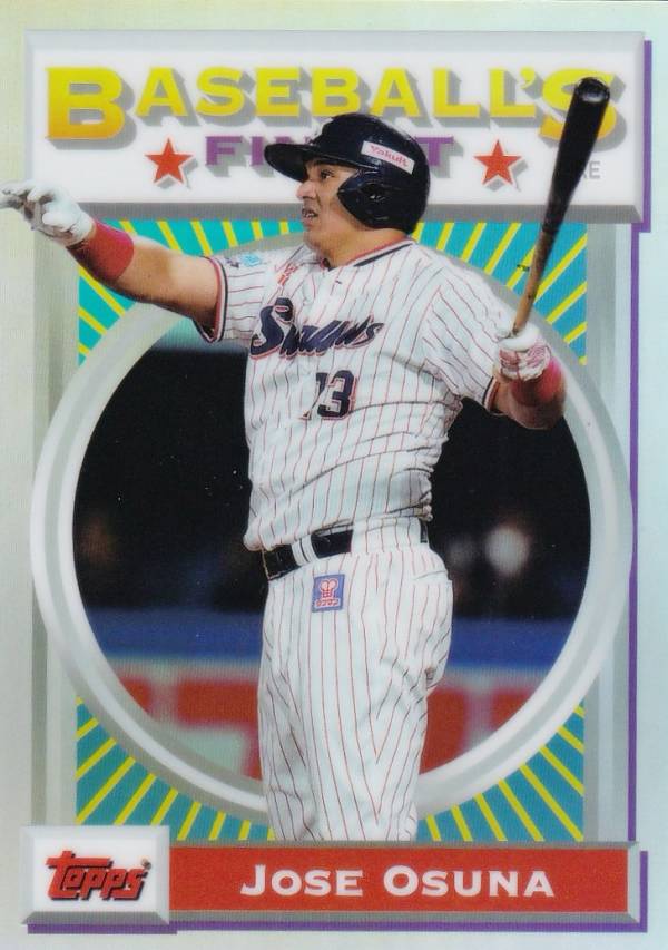 樂天商城 - NPB ベースボールカード 93F-21 J．オスナ 東京ヤクルトスワローズ (インサートカード/1993 BASEBALLS FINEST) 2025 Topps Finest ファイネスト