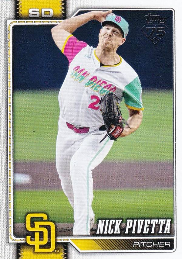 MLB ベースボールカード 9 Nick Pivetta サンディエゴ・パドレス (BASE/BASE SET) 2026 Topps Series 1