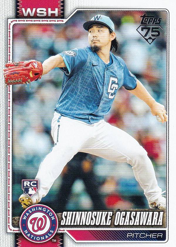 MLB ベースボールカード 32 Shinnosuke Ogasawara ワシントン・ナショナルズ (BASE/BASE SET/Rookie) 2026 Topps Series 1