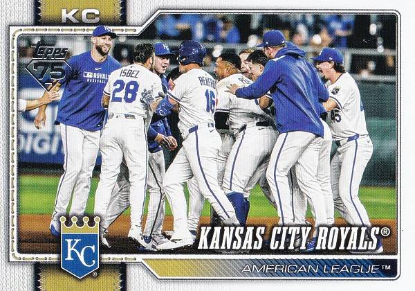 樂天商城 - MLB ベースボールカード 34 カンザスシティ・ロイヤルズ (BASE/BASE SET/Team Card) 2026 Topps Series 1
