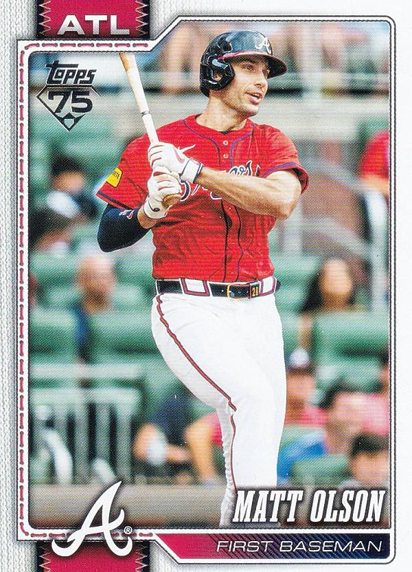 MLB ベースボールカード 39 Matt Olson アトランタ・ブレーブス (BASE/BASE SET) 2026 Topps Series 1