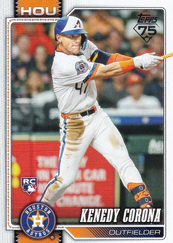 MLB ベースボールカード 145 Kenedy Corona ヒューストン・アストロズ (BASE/BASE SET/Rookie) 2026 Topps Series 1