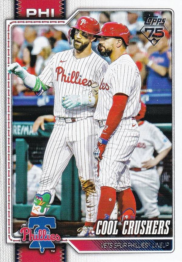 MLB ベースボールカード 197 Bryce Harper フィラデルフィア・フィリーズ (BASE/BASE SET/Combo Card/Checklist) 2026 Topps Series 1