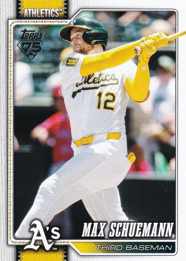 樂天商城 - MLB ベースボールカード 225 Max Schuemann アスレチックス (BASE/BASE SET) 2026 Topps Series 1