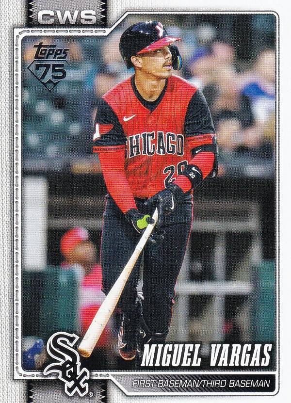 MLB ベースボールカード 329 Miguel Vargas シカゴ・ホワイトソックス (BASE/BASE SET) 2026 Topps Series 1