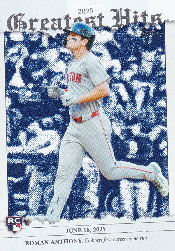 MLB ベースボールカード GH-26 Roman Anthony ボストン・レッドソックス (INSERT/2025 GREATEST HITS/Rookie) 2026 Topps Series 1