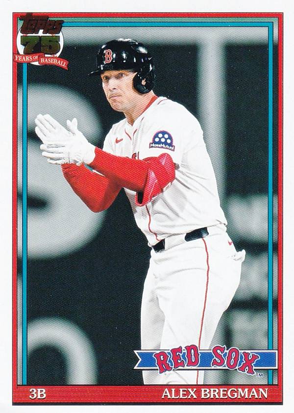 MLB ベースボールカード T91-70 Alex Bregman ボストン・レッドソックス (INSERT/1991 TOPPS BASEBALL) 2026 Topps Series 1