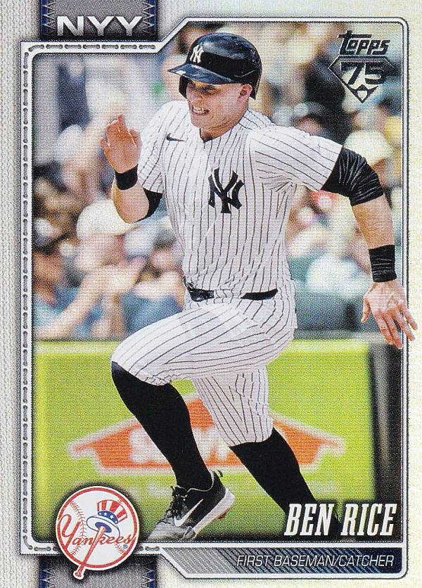 【レインボーフォイル】MLB ベースボールカード 133 Ben Rice ニューヨーク・ヤンキース (BASE/BASE SET) 2026 Topps Series 1