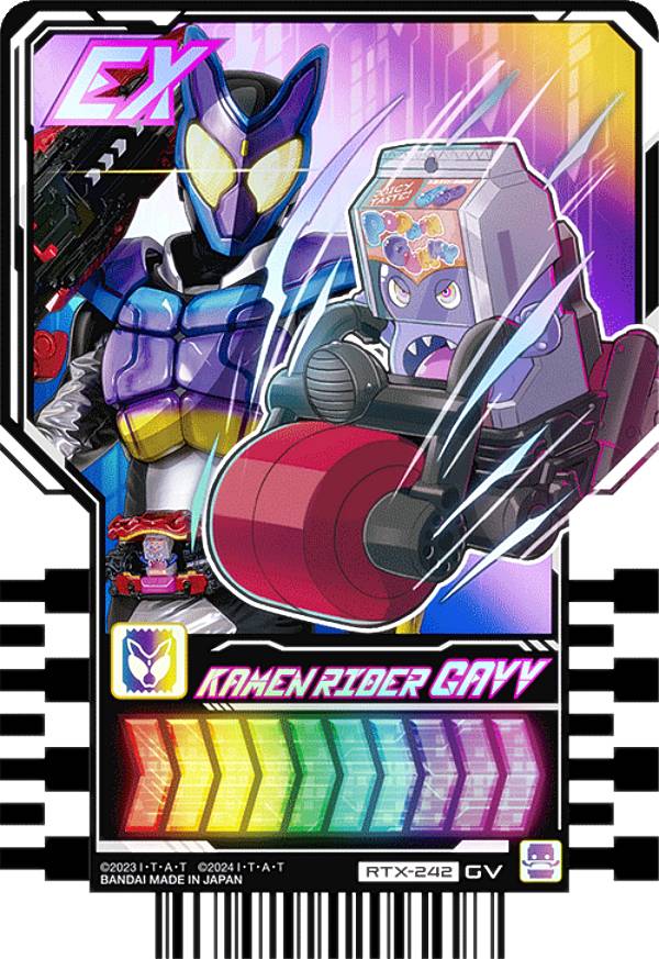 【RTX-242 KAMEN RIDER GAVV (GV ガヴレア) 】 仮面ライダーガッチャード ライドケミートレカ PHASE：EX02