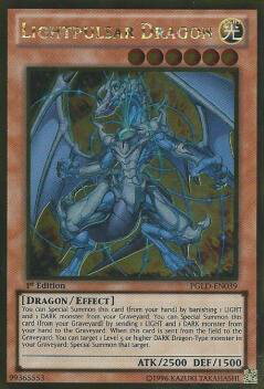 遊戯王 PGLD-EN039 ライトパルサー・ドラゴン(英語版 1st Edition GR)【非常に良い】【中古】