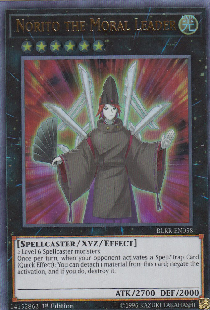 遊戯王 BLRR-EN058 風紀宮司ノリト Norito the Moral Leader(英語版 1st Edition ウルトラレア) Relentless Revenge