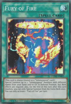 【Unlimited】遊戯王 DANE-ENSE2 フューリー・オブ・ファイア (英語版 Limited Edition スーパーレア) Dark Neostorm