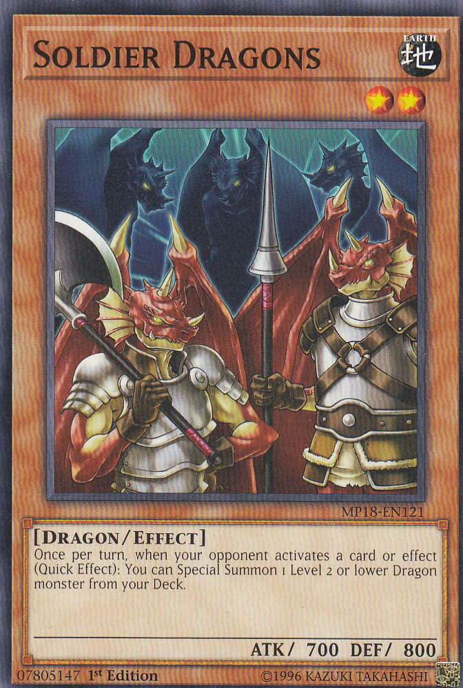 遊戯王 MP18-EN121 兵隊竜 Soldier Dragons (英語版 1st Edition ノーマル) 2018 MEGA-Tins