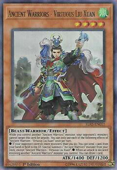 遊戯王 IGAS-EN011 戦華の徳-劉玄 Ancient Warriors - Virtuous Liu Xuan (英語版 1st Edition ウルトラレア) Ignition Assault