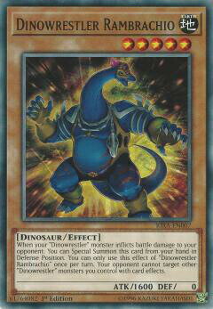 REALiZE ȥ쥫ۥӡŷԾŹ㤨ͷ RIRA-EN007 ʥ쥹顼饢֥饭 Dinowrestler Rambrachio (Ѹ 1st Edition Ρޥ Rising RampageפβǤʤ30ߤˤʤޤ