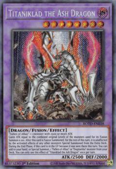 遊戯王 ROTD-EN038 灰燼竜バスタード Titaniklad the Ash Dragon (英語版 1st Edition シークレットレア) Rise of the Duelist