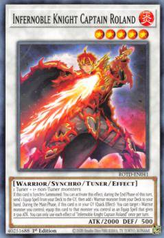 遊戯王 ROTD-EN041 焔聖騎士導－ローラン 　Infernoble Knight Captain Roland (英語版 1st Edition ノーマル) Rise of the Duelist