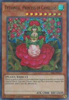 遊戯王 SESL-EN041 椿姫ティタニアル Tytannial, Princess of Camellias (英語版 1st Edition スーパーレア) Secret Slayers