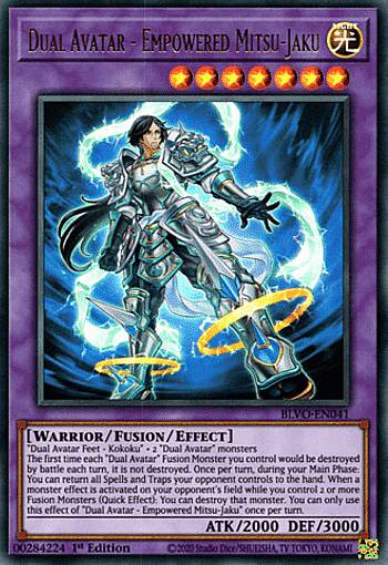 遊戯王 BLVO-EN041 双天将 密迹 Dual Avatar - Empowered Mitsu-Jaku (英語版 1st Edition ウルトラレア) Blazing Vortex