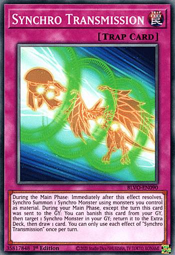 遊戯王 BLVO-EN090 Synchro Transmission (英語版 1st Edition ノーマル) Blazing Vortex