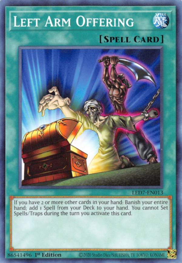 遊戯王 LED7-EN013 左腕の代償 Left Arm Offering (英語版 1st Edition ノーマル) Legendary Duelists Rage of Ra