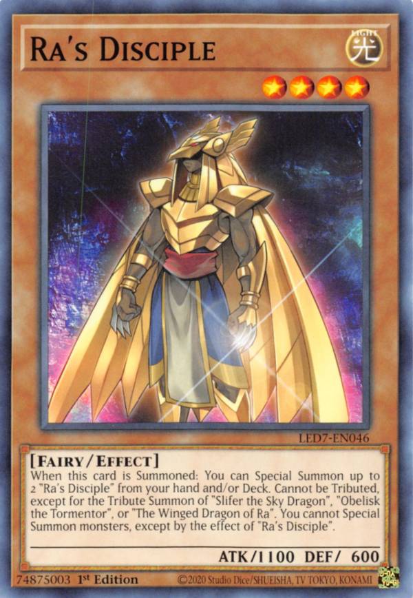 遊戯王 LED7-EN046 ラーの使徒 Ra's Discip