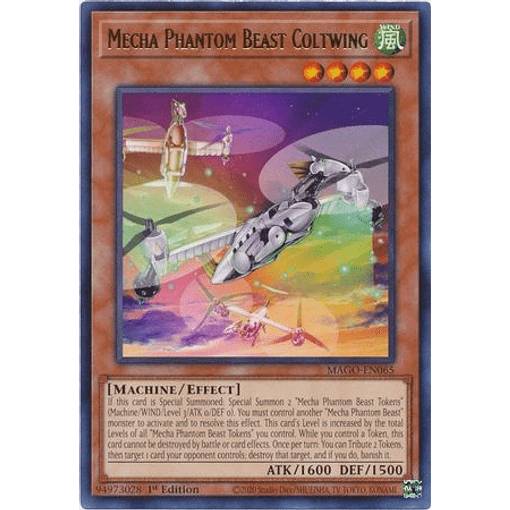 遊戯王 MAGO-EN065 幻獣機コルトウィング Mecha Phantom Beast Coltwing (英語版 1st Edition レア) Maximum Gold
