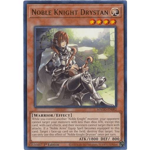 遊戯王 MAGO-EN082 聖騎士トリスタン Noble Knight Drystan (英語版 1st Edition レア) Maximum Gold