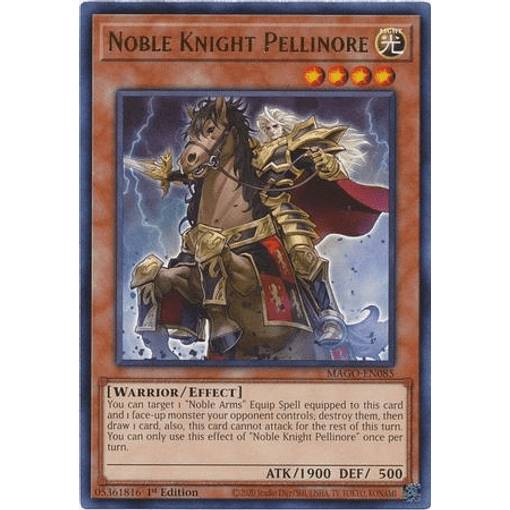 遊戯王 MAGO-EN085 聖騎士ペリノア Noble Knight Pellinore (英語版 1st Edition レア) Maximum Gold
