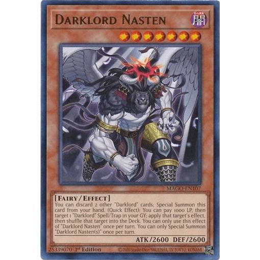 遊戯王 MAGO-EN107 堕天使マスティマ Darklord Nasten (英語版 1st Edition レア) Maximum Gold