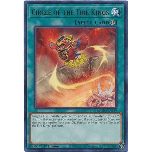 遊戯王 MAGO-EN149 炎王炎環 Circle of the Fire Kings (英語版 1st Edition レア) Maximum Gold