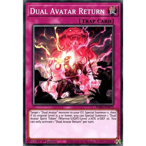 遊戯王 PHRA-EN073 双天の再来 Dual Avatar