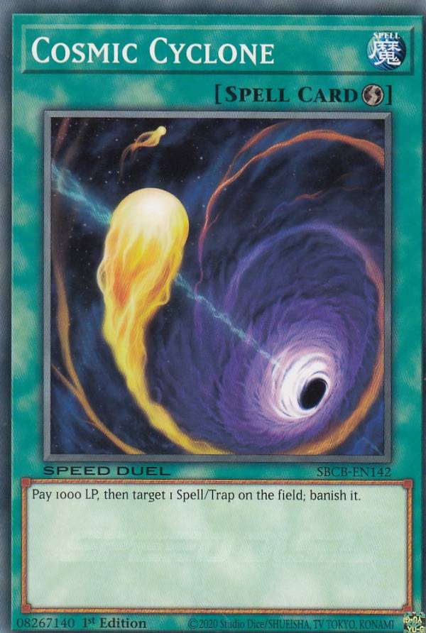 遊戯王 SBCB-EN142 コズミック・サイクロン Cosmic Cyclone (英語版 1st Edition ノーマル) Speed Duel: Battle City Box