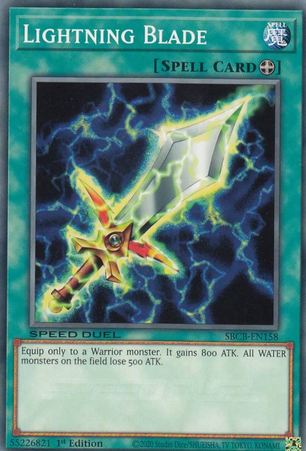 遊戯王 SBCB-EN158 稲妻の剣 Lightning Blade (英語版 1st Edition ノーマル) Speed Duel: Battle City Box