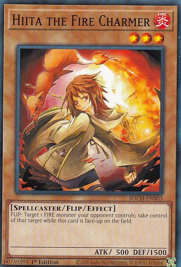 ͷ SDCH-EN003 Ȥҡ Hiita the Fire Charmer (Ѹ 1st Edition Ρޥ) Spirit Charmers Structure Deck