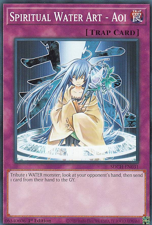 ͷ SDCH-EN031 ѡݡְ Spiritual Water Art - Aoi (Ѹ 1st Edition Ρޥ) Spirit Charmers Structure Deck