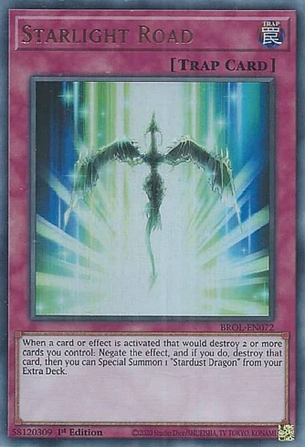 遊戯王 BROL-EN072 スターライト・ロード Starlight Road (英語版 1st Edition ウルトラレア) Brothers of Legend